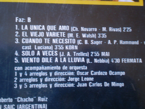 Vinilo Lp De Luciana-quiero Tu Vida (u179