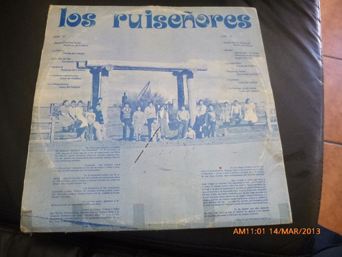 Vinilo Lp De Los Ruiseñores Folklore Punta Arenas (u413