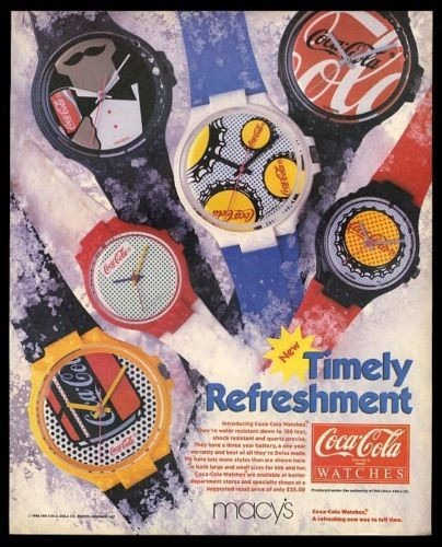 Reloj Coleccionable Coca Cola De Los 80's