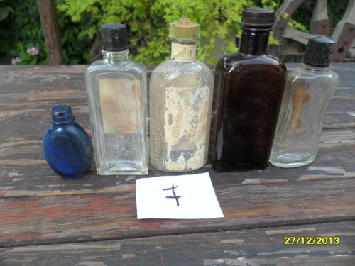 Lote Antiguas Botellas Frascos Farmacia Remedio Loción