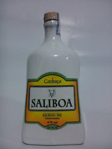 Linda Garrafa Porcelana 670ml Cachaça Saliboa Salinas Pinga