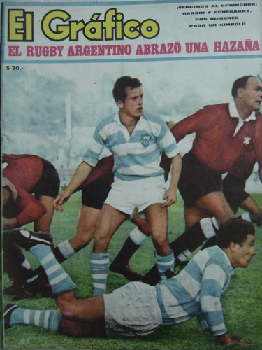 El Grafico 2385 Rugby - Los Pumas Gradin Y Etchegaray