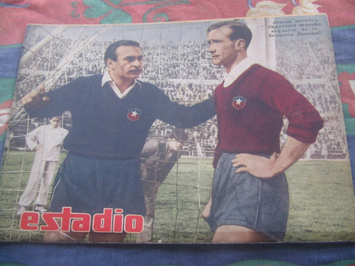 Estadio N° 719, 22 Feb 1957 Misael Escuti -francisco Nitsche