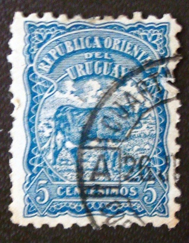 7852 Uruguai Gado Leiteiro Selo Yvert N. 163 Circ