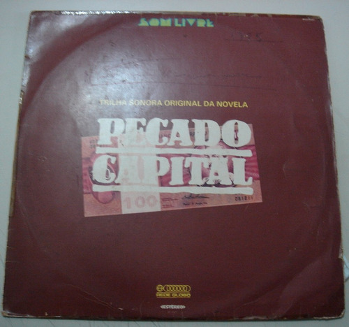 Lp Pecado Capital - Trilha Sonora Da Novela - 1975