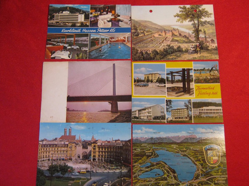 Lote De Postales Alemanas Bonn, Heidelberg, Baden Etc