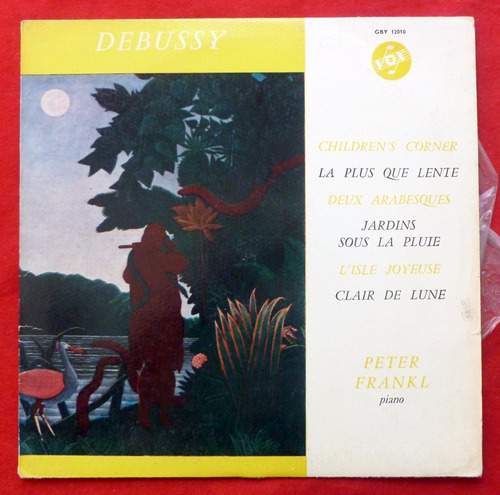 Disco Longplay Debussy Obras Para Piano Por Peter Frankl