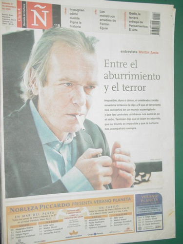 Revista Ñ Clarin 118 Martin Amis Aparain Carlos Altamirano