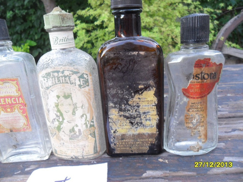 Lote Antiguas Botellas Frascos Farmacia Remedio Loción