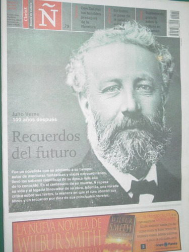 Revista Ñ Clarin 79 Julio Verne Don Delillo Gomez Canle