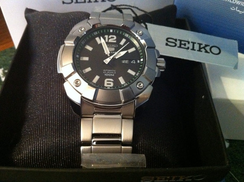 Imagen 1 de 4 de Amf44 Reloj Seiko 5 Diver Black Modelo Snzg29k1 Automatico