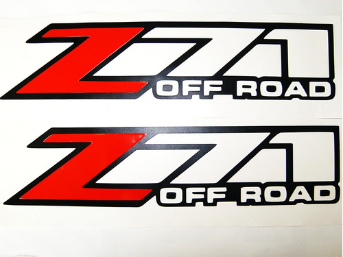 Sticker Z71 Off Road Chevrolet Pick Up Batea