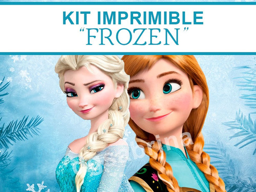Kit Imprimible Frozen, Invitaciones, Candybar, Golosinas