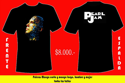 Poleras Pearl Jam