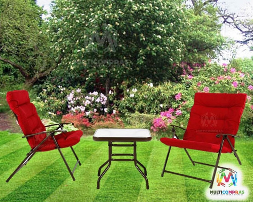 Juego De Sala Para Jardin Mesa Sillas Moderno Barato Cómodo
