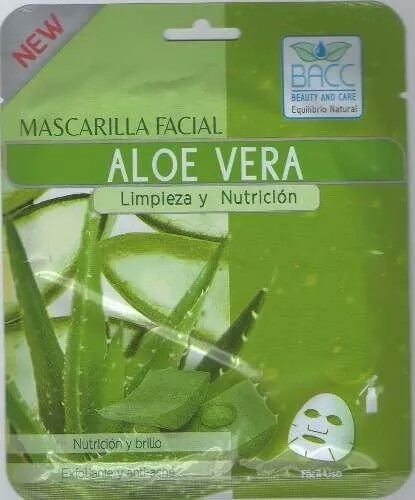 Mascarilla Facial Bacc 40g Pepino Aloe Vera Yogurt