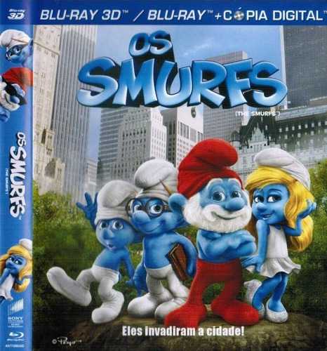 Os Smurfs Blu-ray 3d 2d Edição Colecionador 3 Discos Oferta