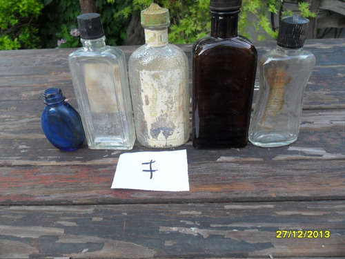 Lote Antiguas Botellas Frascos Farmacia Remedio Loción