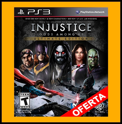 Injustice Gods Among Us Ultimate Edition Ps3 Aceptamos Oxxo