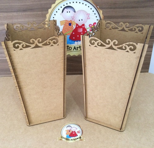 Kit Vaso Provençal Prince De Chão 40cm Mdf