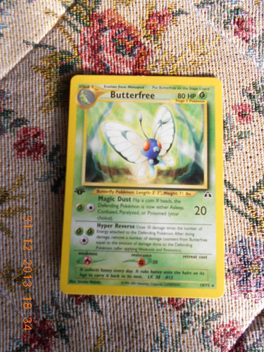 Butterfree Estrella Pokemon 1° Edicion Neo Discovery