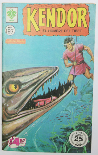 Kendor El Hombre Del Tibet # 197 Ed. De La Parra 1976