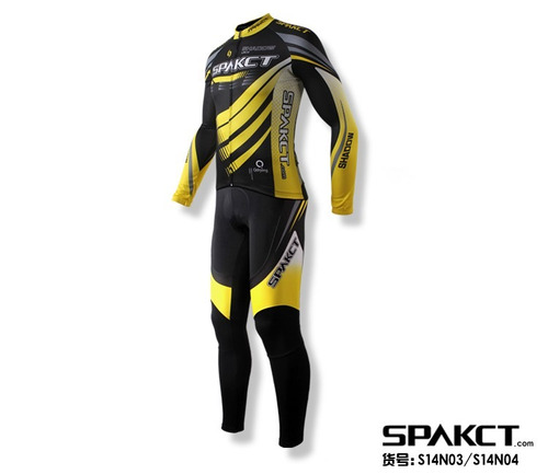 Uniforme De Ciclismo Top Spakct Camisa Manga Longa + Calça