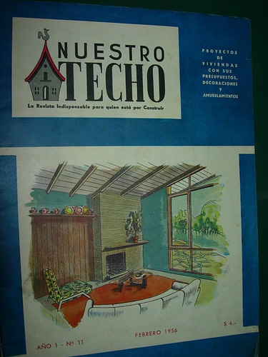 Revista Antigua Nuestro Techo 11 Casas Vivienda Febrero 1956