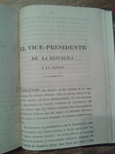 Constitución Política Del Estado De Chile Año 1823 Y 1828