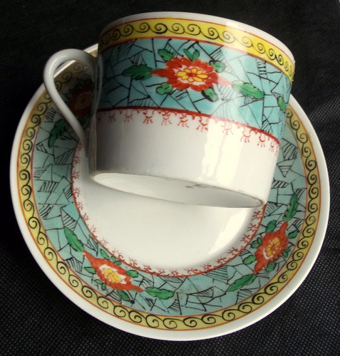 Taza Y Plato Limoges De Coleccion Tamaño Grande.