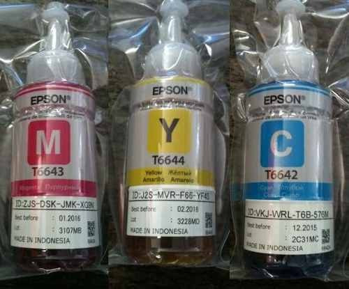 3 Refis Original Epson Ciano, Amarelo E Magenta L355 L555