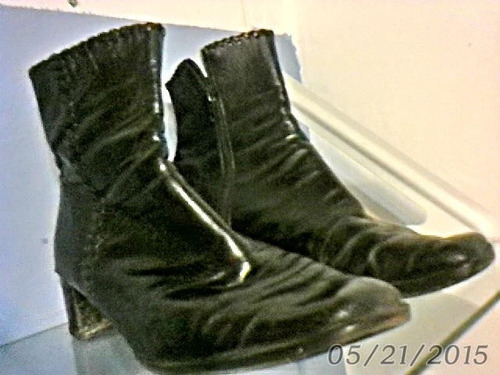 Botas Mujer De Cuero Negro