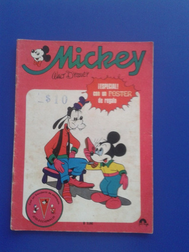 Revista Mickey Año 1975 Con Poster Original Intacto