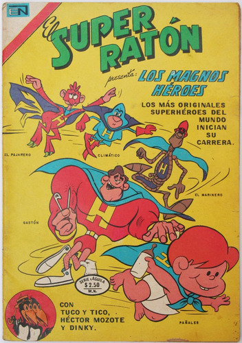 El Super Ratón 29 Feb 1976 Ed. Novaro Serie Águila