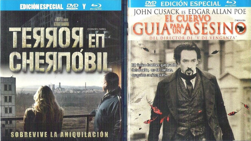 2 Peliculas De Terror. Combo Blu-ray, Dvd. El Cuervo