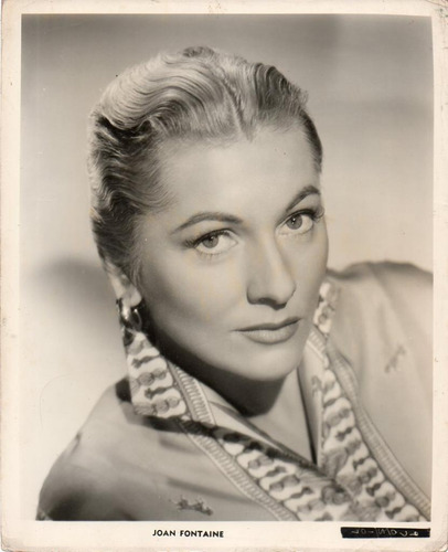 Fotografía De La Actríz Joan Fontaine (Usado)