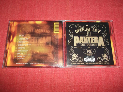 Pantera - Official Live: 101 Proof Cd Usa Ed 1997 Mdisk