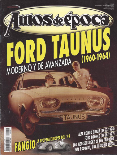 Revista Autos De Época Nro. 56 Noviembre-diciembre 2007