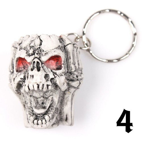 Imagen 1 de 1 de Llavero En Forma De Craneo De Calavera Gritando Skpalace