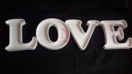 Letras Huecas Figuras 40 Cm 3d Polyfan Centro Mesa Souvenirs