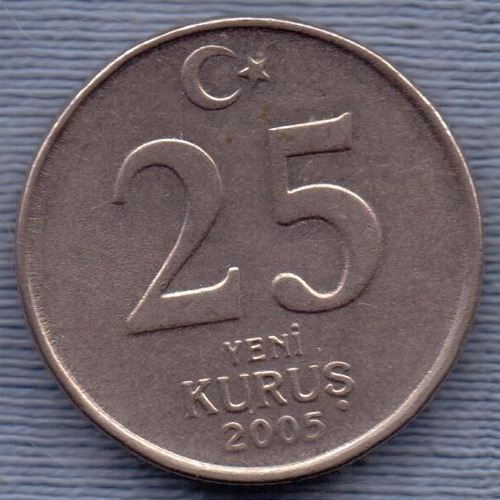 Turquia 25 Kurus 2005 * Ataturk *