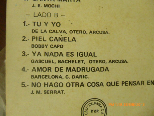 Vinilio Lp Manolo Otero-cantando (u32