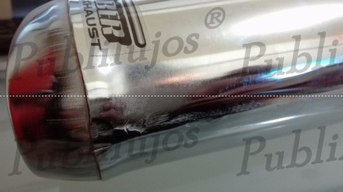 Resonador Cromado Rejilla Ovalado Exhosto Universal Oferta