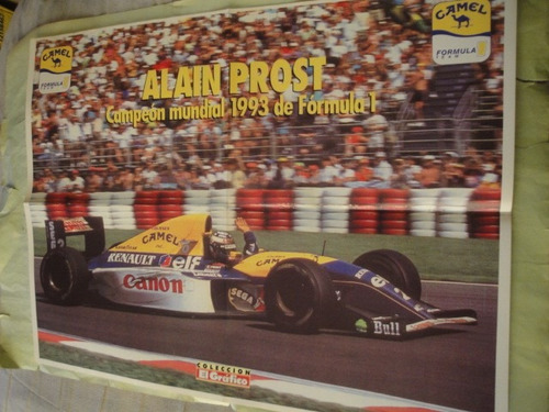 Lamina Alain Prost Formula 1 Campeon Mundial 1993