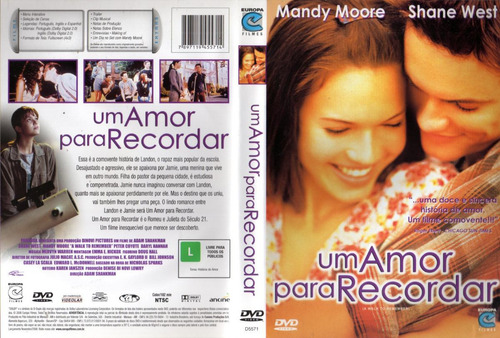 Dvd - Um Amor Para Recordar