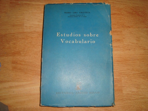 Estudio Sobre Vocabulario Por Pedro Lira Urquieta