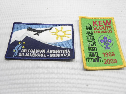 Scouts. Parches Jamboree Mendoza Y Centenario Kew 1909 2009