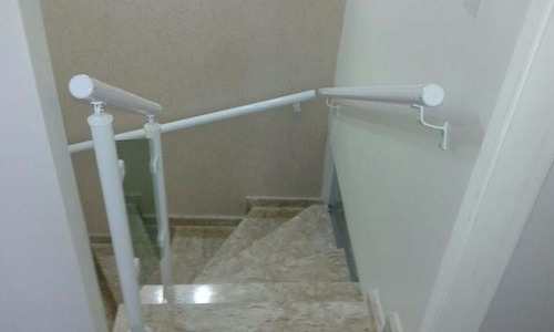 Corrimao De Parede . Aluminio Kit 1 Metro Linear. Branco (Usado)