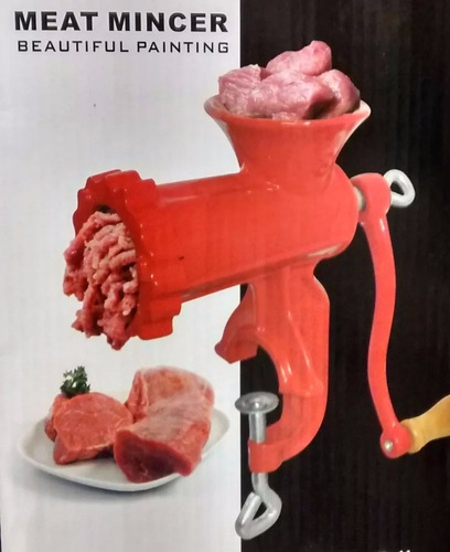 Picadora De Carne Fundicion Hierro Maquina Manual N8 Manija