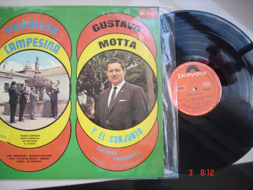 Vinyl Vinilo Lp Acetato Gustavo Mota Promesa Campesina